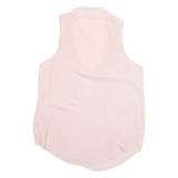 ZARA Womens Vest Pink V-Neck S