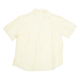 Sheer Womens Shirt Yellow Collared Silk UK 18