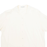 ALBERTO FABIANI Womens Shirt Yellow Collared Silk L