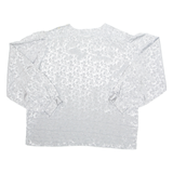 Womens Printed Top Grey Long Sleeve XL