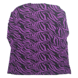 Open Womens Kimono Top Purple Long Sleeve Crazy Pattern M