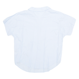 H&M Womens Printed Shirt Blue Collared Striped UK 8