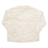 WI-FI Womens Blouse Beige Collared Long Sleeve M