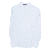 MNG BASICS Womens Shirt Blue Collared Long Sleeve XS