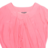 LIMITED COLLECTION Elasticated Hem Womens Top Pink M