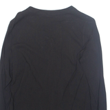 Womens Top Black V-Neck Long Sleeve M