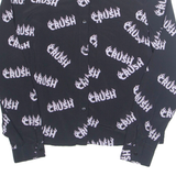 CROPP Crush Womens Cropped Shirt Black Collared Long Sleeve XS