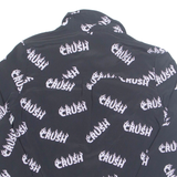 CROPP Crush Womens Cropped Shirt Black Collared Long Sleeve XS