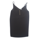 PIMKIE Womens Vest Black V-Neck L