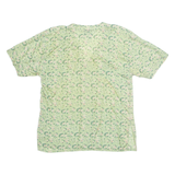 SILK TOUCH Womens Printed Top Green V-Neck Silk Floral M