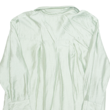 H&M Womens Shirt Green Collared Long Sleeve M