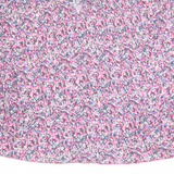 Womens Printed Blouse Pink Long Sleeve Floral L