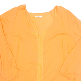 BPC Womens Top Orange V-Neck Long Sleeve XL