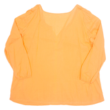 BPC Womens Top Orange V-Neck Long Sleeve XL