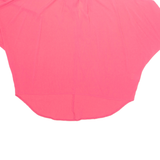 Womens Blouse Pink High Neck XL