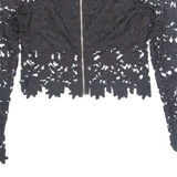 Cutout Womens Top Black Long Sleeve M