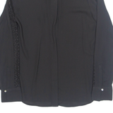 H&M Womens Blouse Black Long Sleeve M
