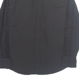 H&M Womens Blouse Black Long Sleeve M