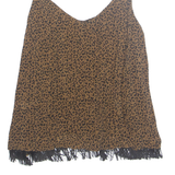 HAYS Womens Camisole Vest Brown V-Neck Animal Print S