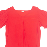 Womens Top Red V-Neck L