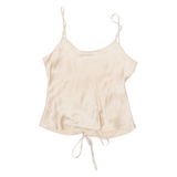 ASOS DESIGN Cropped Womens Camisole Vest Beige V-Neck UK 6