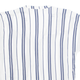 H&M Womens Printed Blouse Blue Striped L