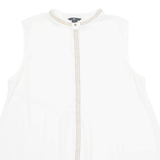H&M Sheer Womens Blouse White L