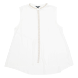 H&M Sheer Womens Blouse White L