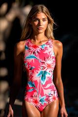 High Neck One Piece Swimsuit | Lagoon