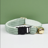 Anypet Small Mint Green Cat Collar with Safety Buckle, Bell & Durable Adjustable Strap – Stylish Comfortable Pet Accessory for Cats