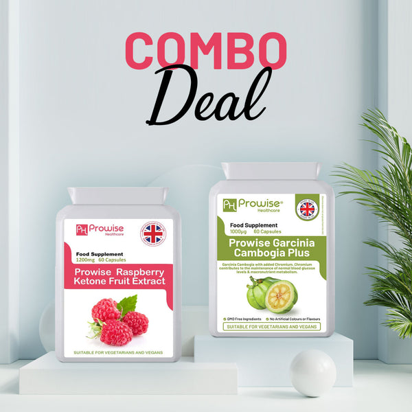 Raspberry Ketones + Garcinia Cambogia | Suitable For Vegetarians & Vegans | Made In UK
