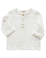 Kid's muslin shirt - White
