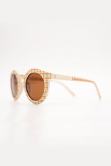 Sustainable baby sunglasses - Plaid Pattern