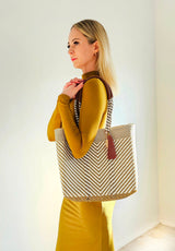 Ivory Luxe Resort Tote Bag