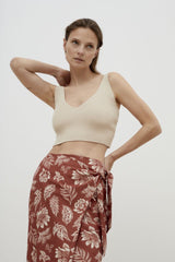 Women crop top - Beige