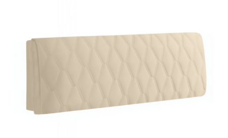 Anycozy Headboard Cover Beige Zigzag Pattern Super Soft Smooth Quilted Velvet Bed Back Dust Protector Cover 170x70cm