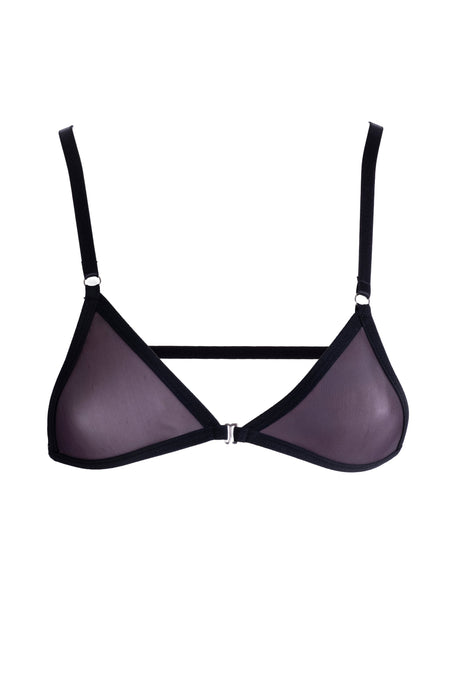 Lustrous Sheer Micro Triangle Bra