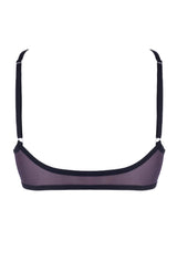 Lustrous Sheer Front Closure Triangle Bra