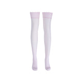 LECHERY® LUSTROUS SILKY SHINY THIGH HIGHS • PINK