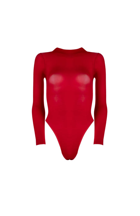 Lustrous Silky Sheer Bodysuit