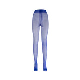 LECHERY® LUSTROUS SILKY SHINY 40 DENIER SEMI-OPAQUE PANTYHOSE TIGHTS • BLUE