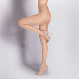 LECHERY® LUSTROUS SILKY SHINY 40 DENIER SEMI-OPAQUE PANTYHOSE TIGHTS • NATURAL