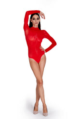 Lustrous Silky Sheer Bodysuit
