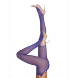 LECHERY® LUSTROUS SILKY SHINY 40 DENIER SEMI-OPAQUE PANTYHOSE TIGHTS • BLUE