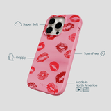 Bubblegum Pink XOXO iPhone 15 Pro Case