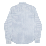 LEVI'S Mens Shirt Blue 90s Striped Long Sleeve S