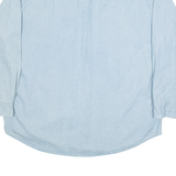 ALL SPORT Mens Denim Shirt Blue Long Sleeve XL