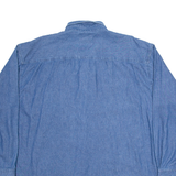 WRANGLER Simonton Windows Mens Worker Shirt Blue Long Sleeve XL