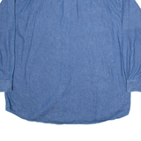 WRANGLER Simonton Windows Mens Worker Shirt Blue Long Sleeve XL