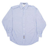 TOMMY HILFIGER Mens Shirt Blue Check Long Sleeve L